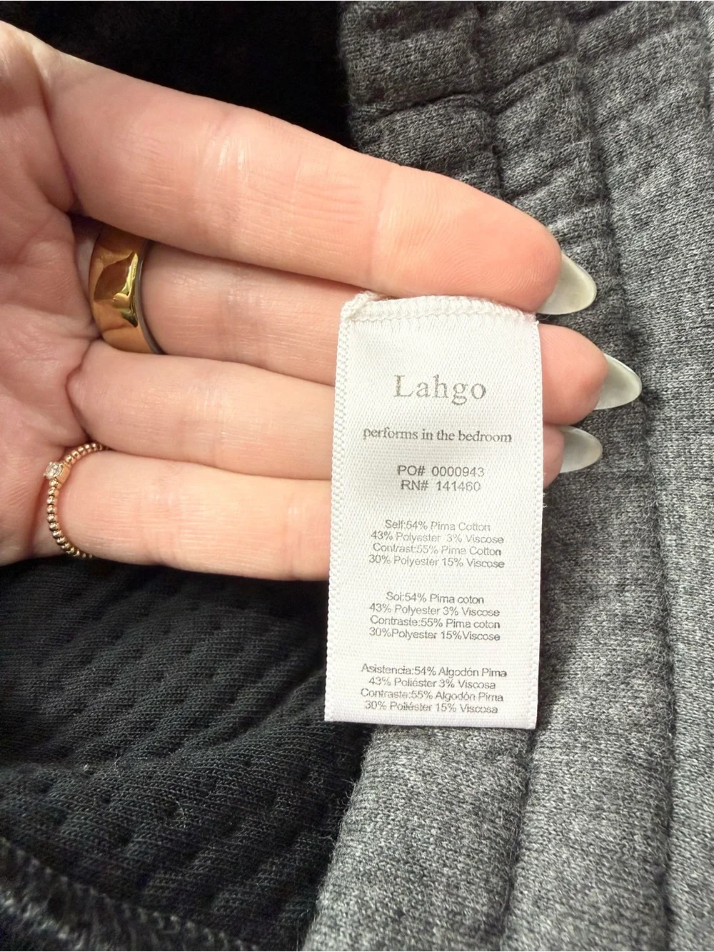 Lunya Men’s Restore Double Faced Gray Jogger Sweatpants Large NEW Luxury Soft - Picture 5 of 9